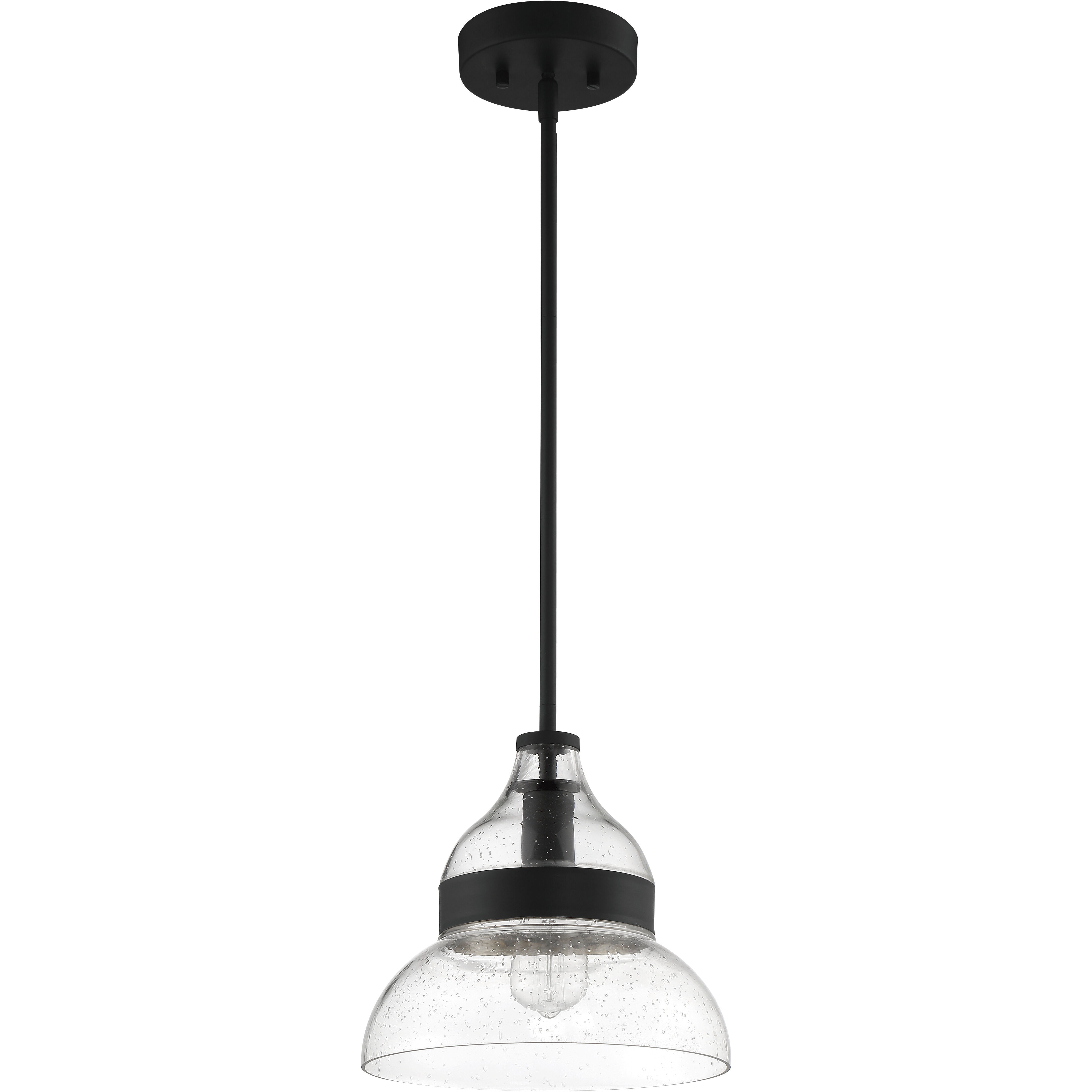 Smyth 1 Light 10.5 inch Flat Black Mini Pendant Ceiling Light