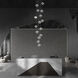 Whirl LED 23 inch Black Multi-Light Pendant Ceiling Light, dweLED