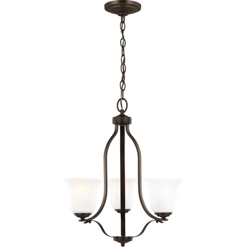 Emmons 3 Light 19.5 inch Bronze Chandelier Ceiling Light