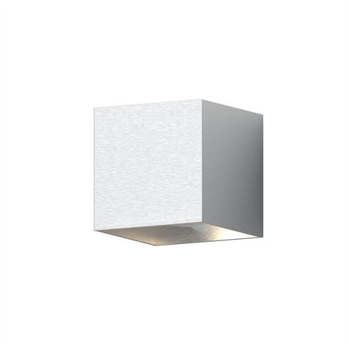 Qube 2 Light 5.25 inch Natural Anodized Indoor-Outdoor Sconce