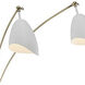 Tanko 82 inch 40 watt White Floor Lamp Portable Light