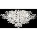Florale 14 Light 27 inch Silver Flush Mount Ceiling Light