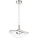 Novella LED 18 inch Polished Nickel Convertible Pendant Ceiling Light