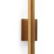 Redford 2 Light 4 inch Natural Brass Sconce Wall Light