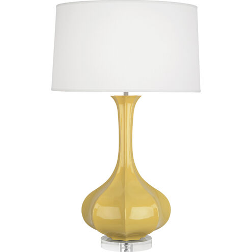 Pike 32.75 inch 150.00 watt Sunset Yellow Table Lamp Portable Light in Lucite