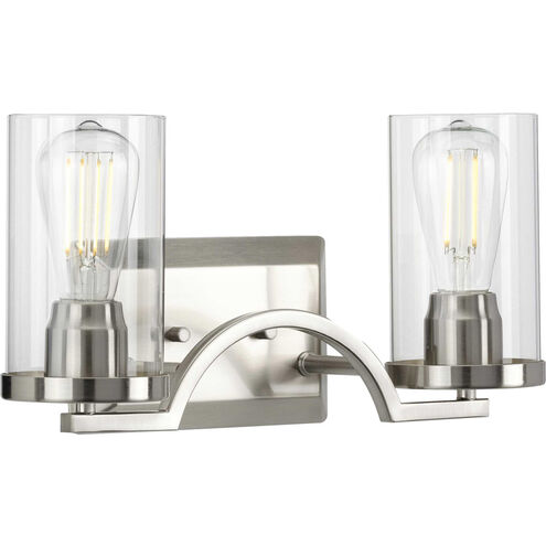 Lassiter 2 Light 16 inch Brushed Nickel Bath Vanity Wall Light