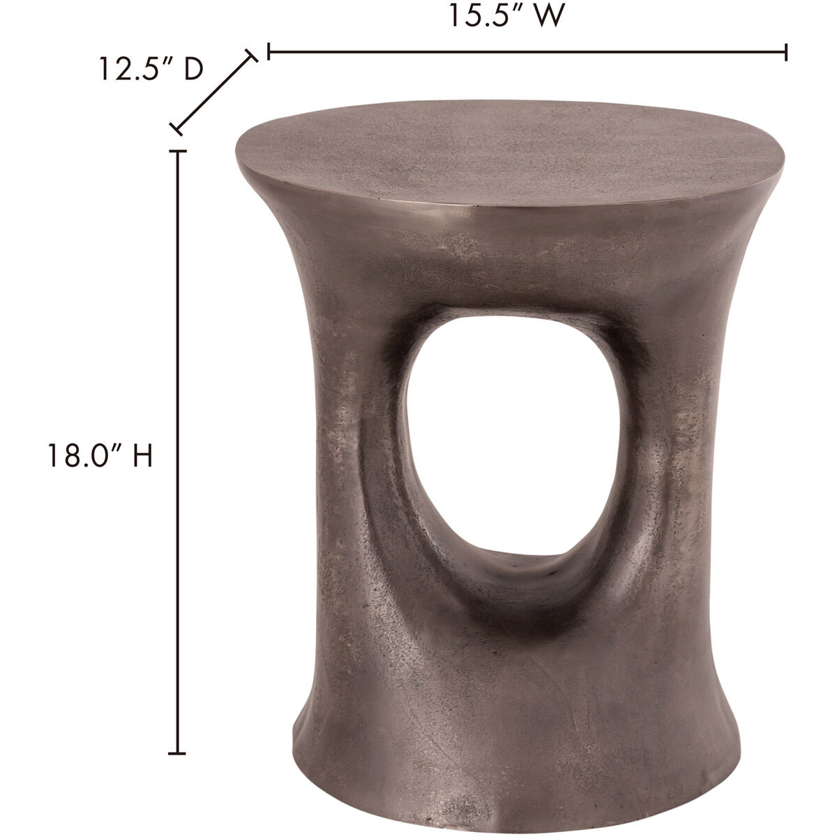 Luwan 18 inch Grey Stool