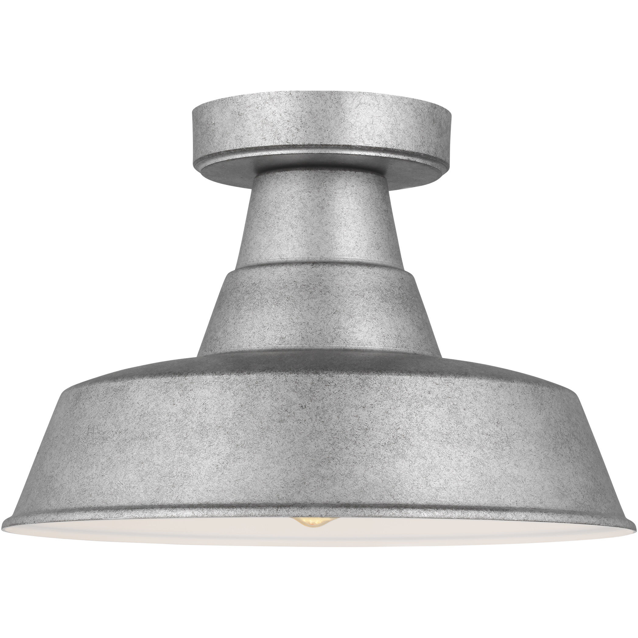 Sean Lavin Barn Light 1 Light 12 inch Weathered Pewter Outdoor Flush Mount