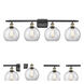 Ballston Athens LED 36 inch Black Antique Brass Bath Vanity Light Wall Light in Clear Glass, Ballston