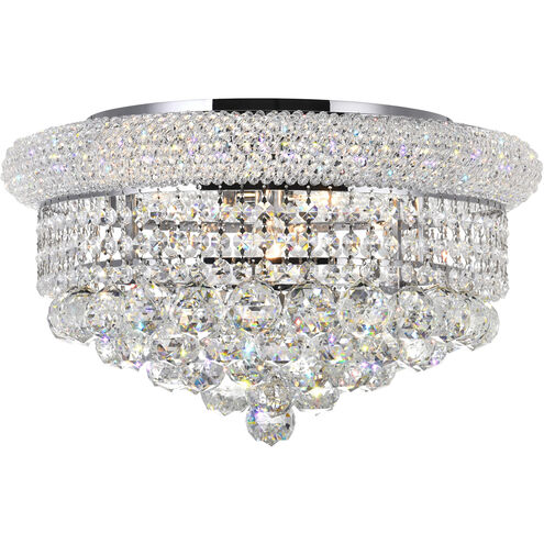 Empire 8 Light 20 inch Chrome Flush Mount Ceiling Light