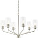 Celino 6 Light 32 inch Brushed Nickel Chandelier Ceiling Light