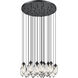 Arden 27 Light 36 inch Matte Black Chandelier Ceiling Light