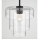Velique 1 Light 11 inch Dark Matte Black Pendant Ceiling Light