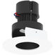 Pearl Black Pinhole / Bright White Flange LED Round Adjustable Pinhole Retrofit in 3000K, Black / Bright White, 4" Retrofit