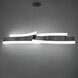 Arcs LED 8 inch Black Chandelier Ceiling Light