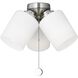 Windom LED Brushed Nickel Fan Light Kit
