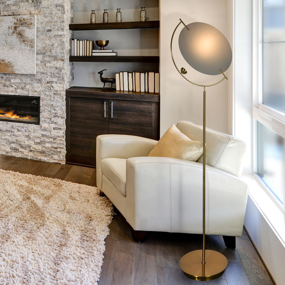 Artisan Collection/ COMO Series 59.75 inch 4 watt Antique Brass Floor Lamp Portable Light