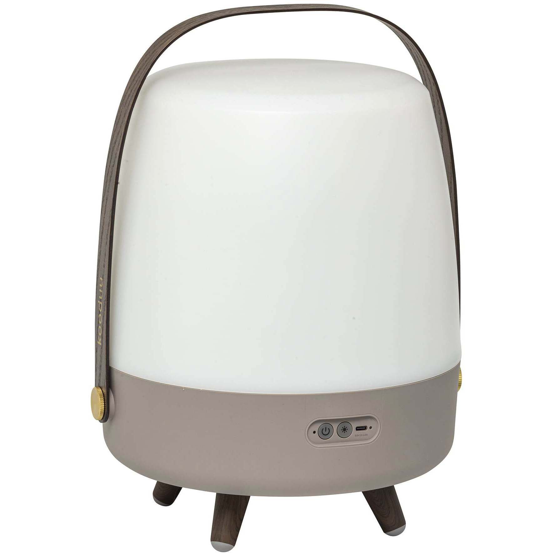 Lite Up Play 15.75 X 11.4 inch Earth Light Brown Taupe Portable Speaker Lamp in Earth Light Brown/Taupe, Kooduu