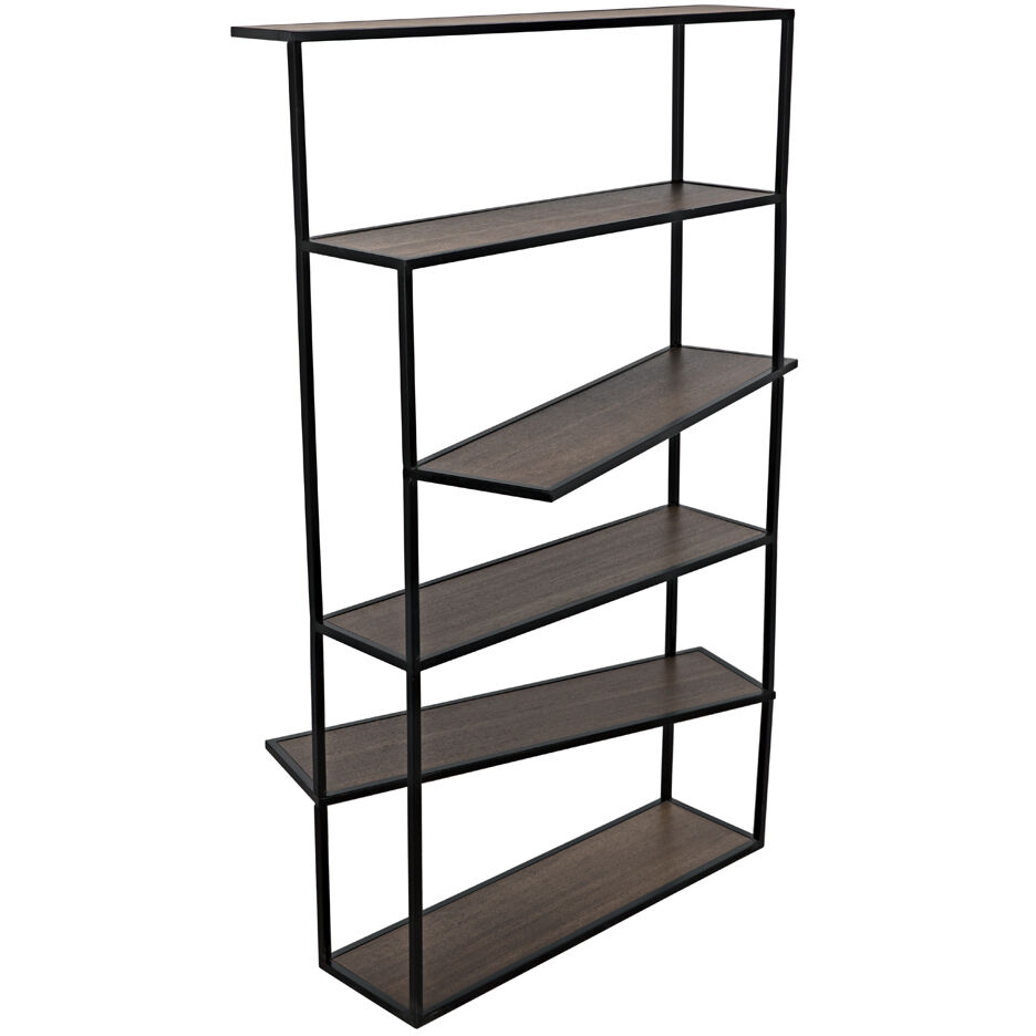 Verso Matte Black Bookcase