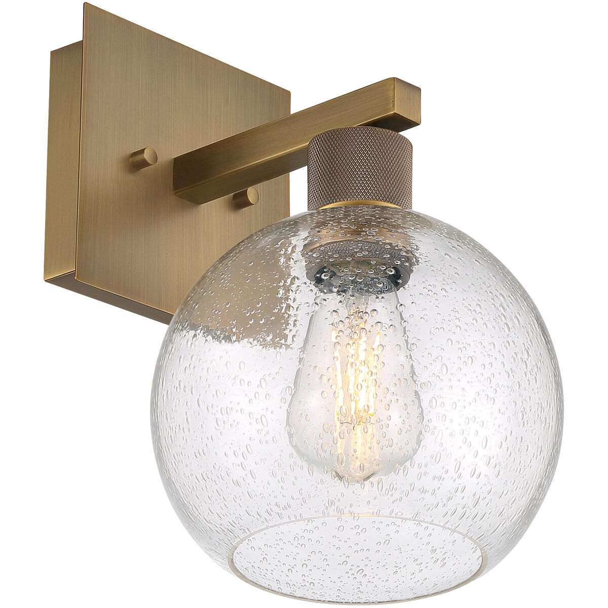 Port Nine LED 8 inch Antique Brushed Brass Wall Sconce Wall Light