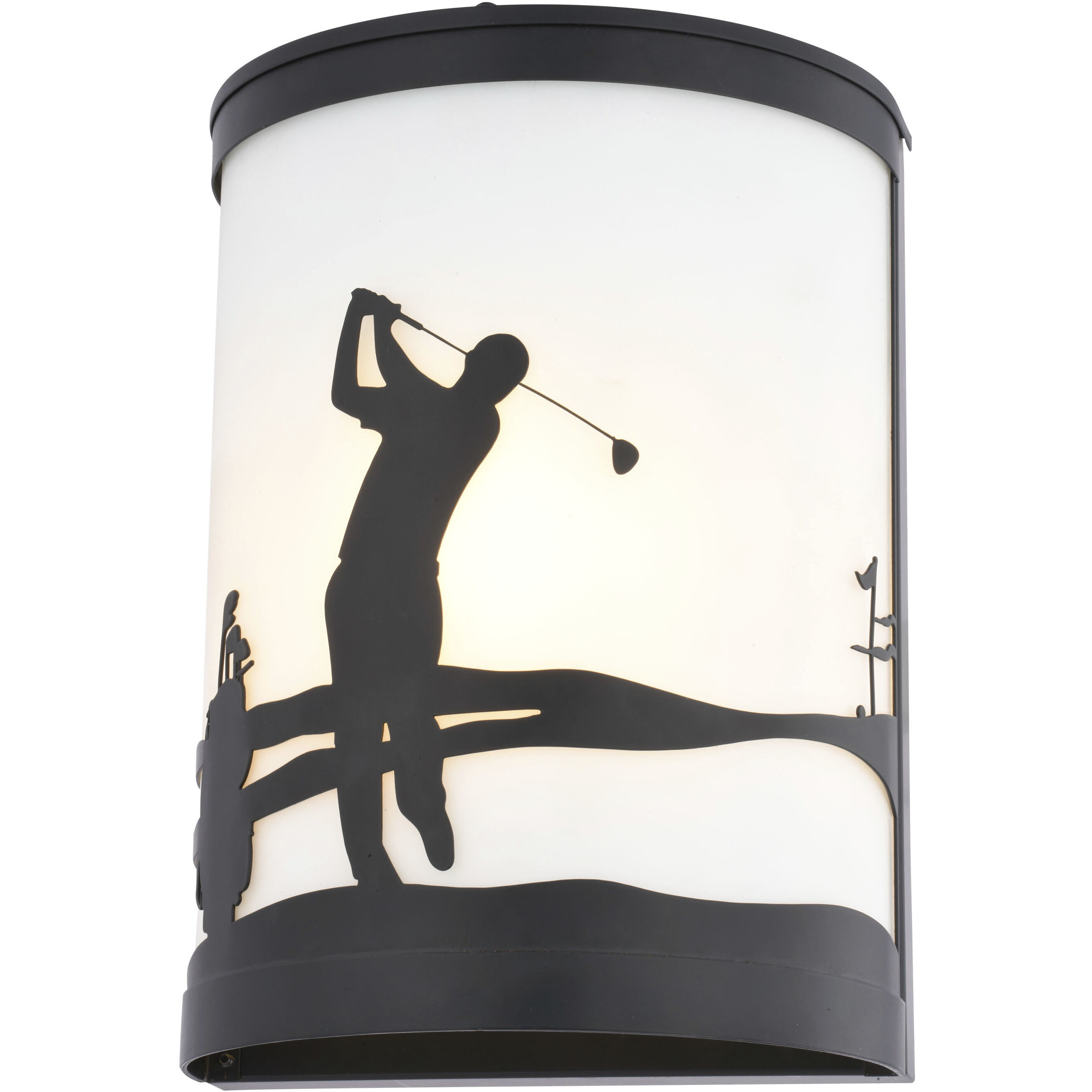 Links 1 Light 11 inch Black Indoor-Outdoor Wall Light