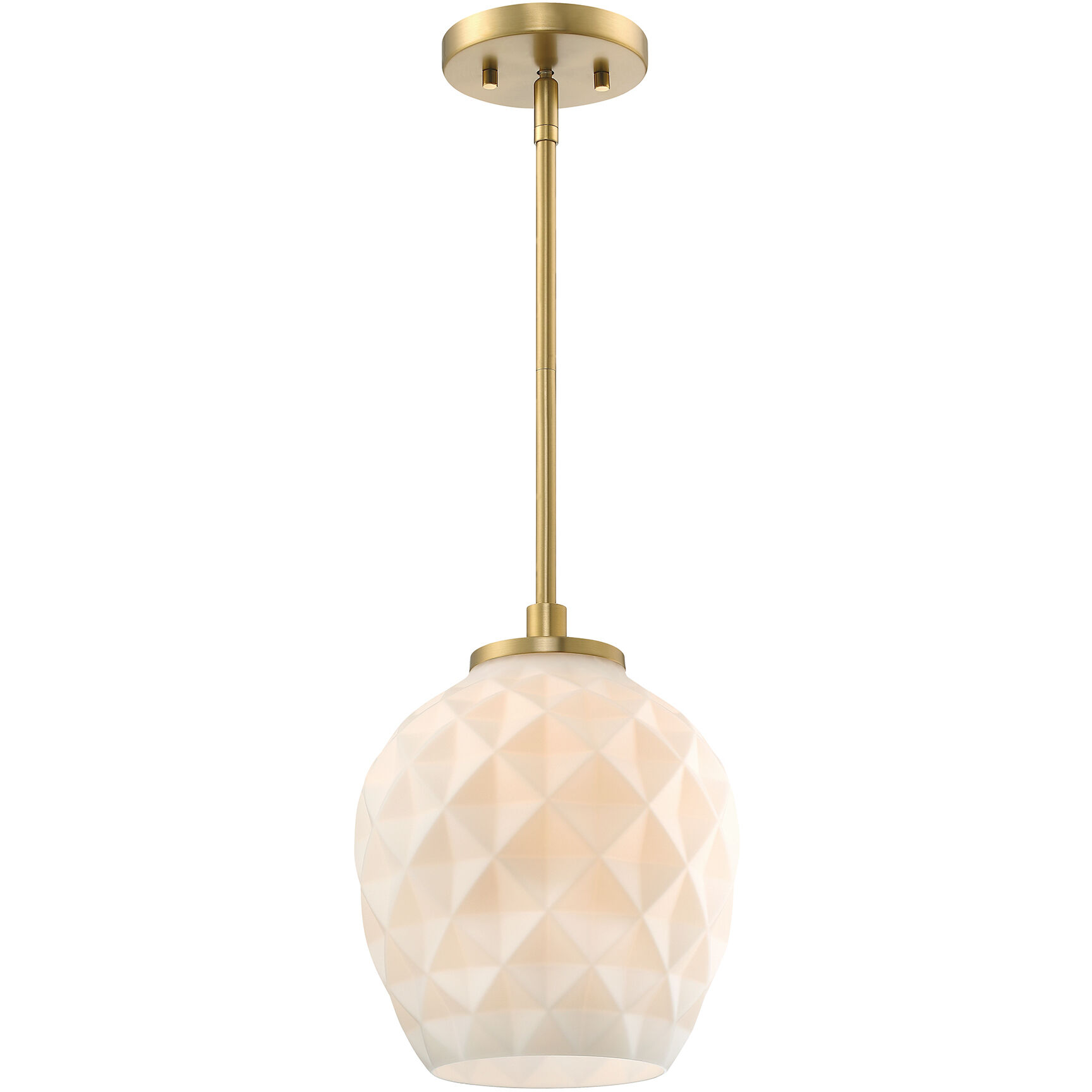 Dita 1 Light 9 inch Brushed Gold Pendant Ceiling Light