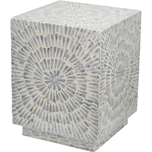 Square 17.7 inch Gray Stool