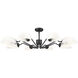Breton 8 Light 46 inch Matte Black Chandelier Ceiling Light