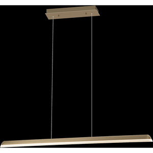 Solaire LED 4.72 inch Satin Antique Brass Pendant Ceiling Light