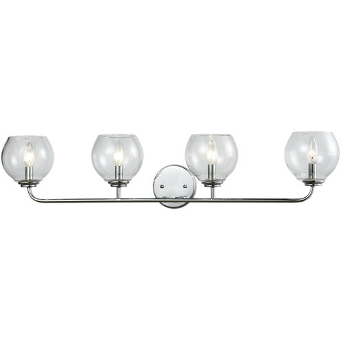 Emory 4 Light 38 inch Polished Chrome Vanity Light Wall Light