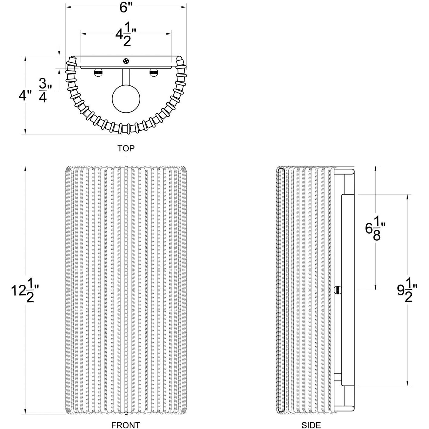 Jacob's Ladder 1 Light 6 inch French Gold ADA Wall Sconce Wall Light, Smithsonian Collaboration