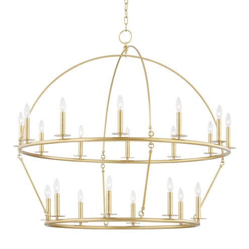 Howell 12 Light 47 inch Aged Brass Chandelier Ceiling Light