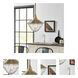 Nordic 1 Light 10.25 inch Antique Brass Pendant Ceiling Light