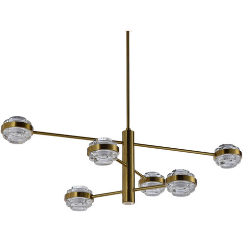 Milano Series 17 inch Antique Brass Chandelier Ceiling Light, Artisan Collection