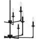 Prescott 9 Light 32 inch Matte Black Chandelier Ceiling Light