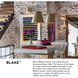 Blake LED 8 inch Lacquered Brass Sconce Wall Light