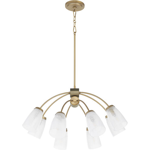 Arpeggio 8 Light 32 inch Aged Brass Chandelier Ceiling Light