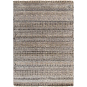 Masha 36 X 24 inch Neutral and Brown Area Rug, Wool and Silk