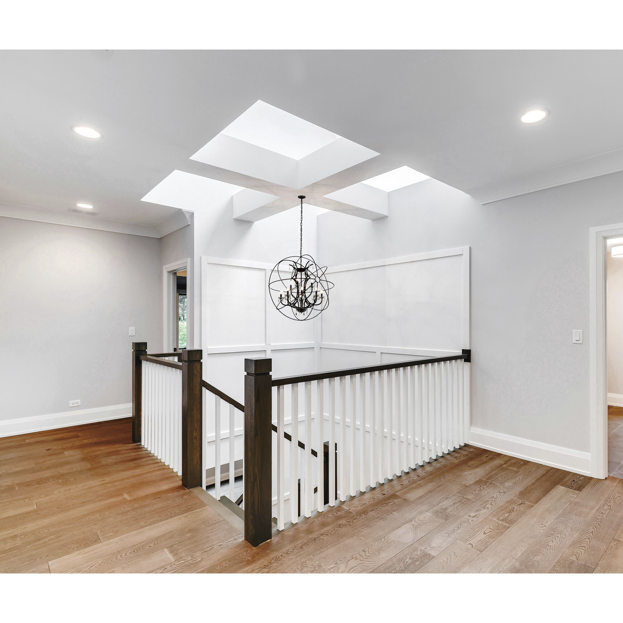 Campechia 9 Light 36 inch Brown Up Chandelier Ceiling Light