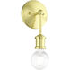 Lansdale 1 Light 5 inch Satin Brass Vanity Sconce Wall Light