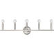 Sawyer 5 Light 32 inch Satin Nickel Vanity Light Wall Light