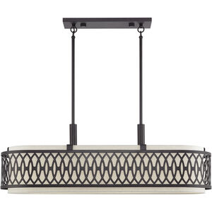 Vistaview 6 Light 42 inch English Bronze Linear Chandelier Ceiling Light