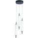 Typha LED 12 inch Matte Black Multi Pendant Ceiling Light