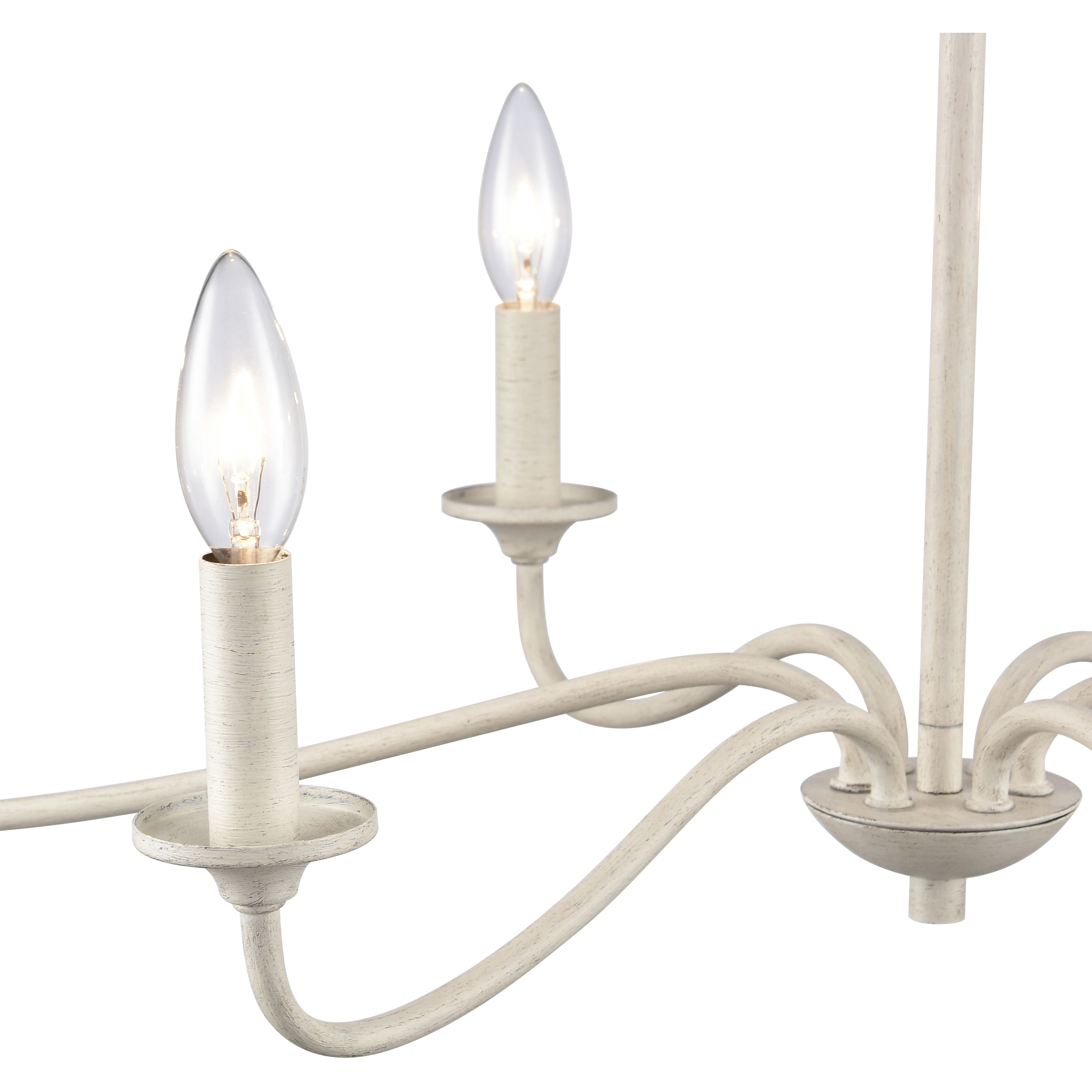 Quinn 6 Light 30 inch Antique White Chandelier Ceiling Light