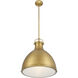 Lynk 1 Light 16.5 inch Legacy Brass Pendant Ceiling Light
