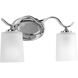 Inspire 2 Light 15 inch Polished Chrome Bath Vanity Wall Light