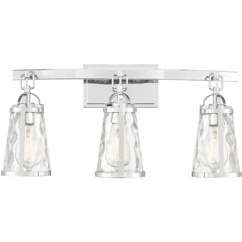 Albany 3 Light 24 inch Polished Chrome Bathroom Vanity Light Wall Light
