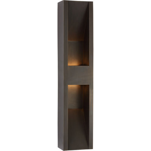 Kelly Wearstler Tribute LED 24 inch Bronze Outdoor Sconce, Large