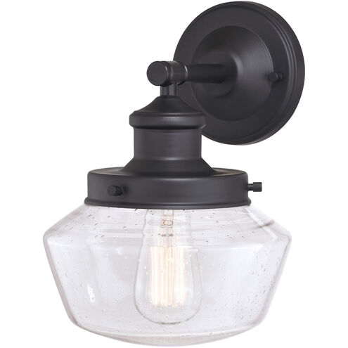 Collins LED 11 inch Matte Black Outdoor Wall