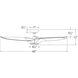 Morpheus III 60 inch Gloss Black Downrod Ceiling Fan in 3500K